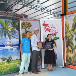 Rèm Tổ Ong In Tranh